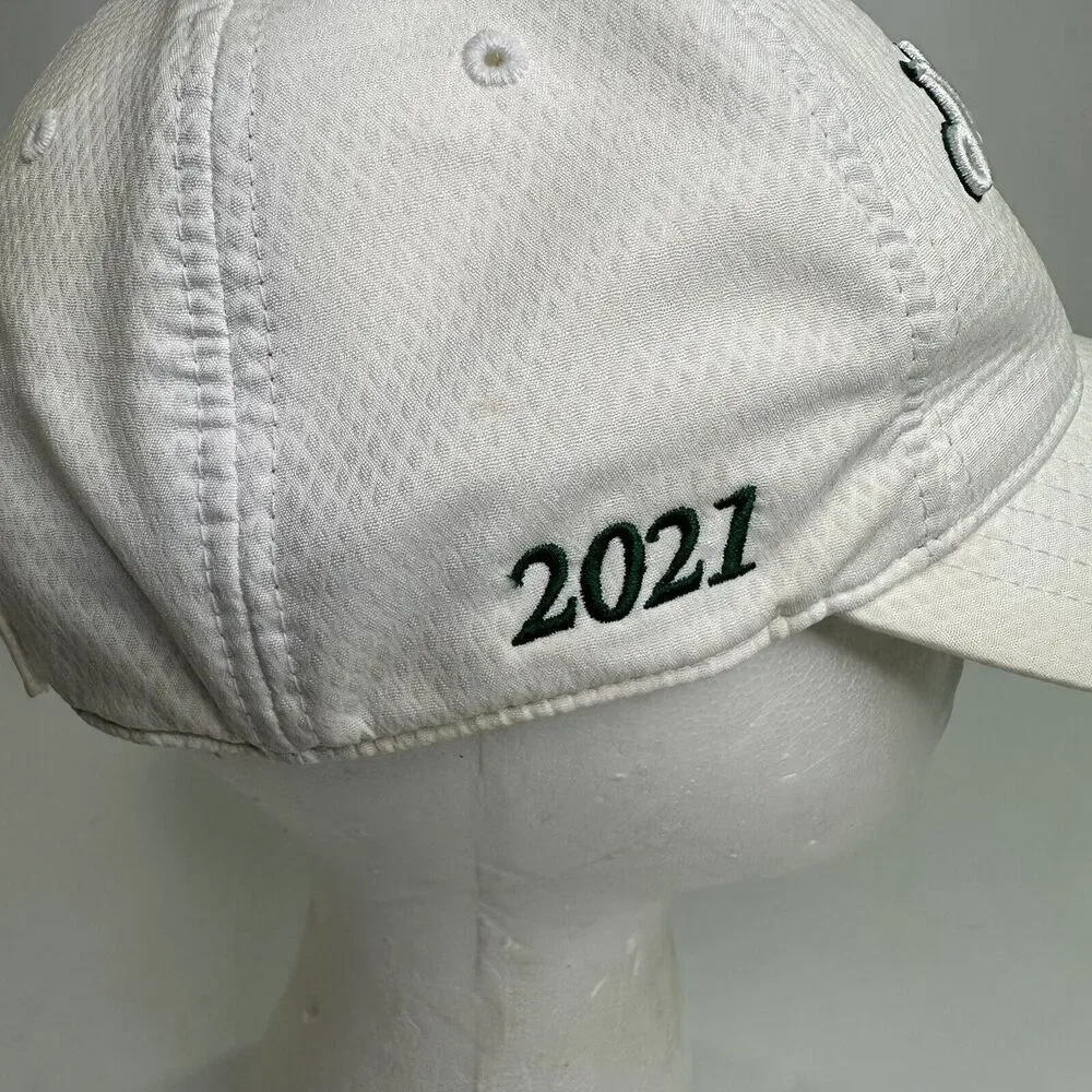Masters Hat Cap Strap Back White One Size Lightweight Ahead USA 2021 UPF 30 READ